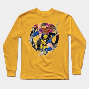 X-Men: Wolverine, Jean and Gambit Long Sleeve T-Shirt